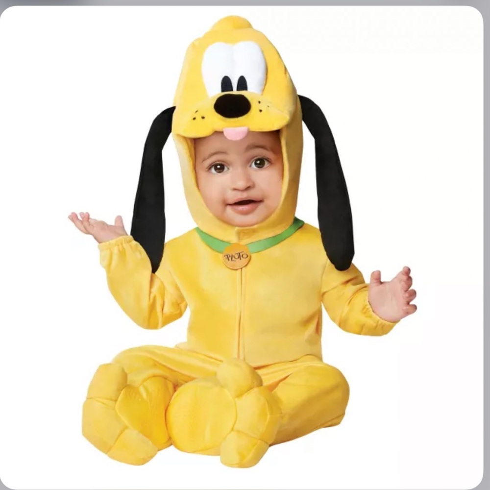 Disney Pluto Baby Costume in Yellow and Black